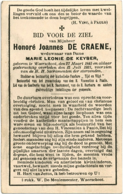 Honoré Joannes De Craene