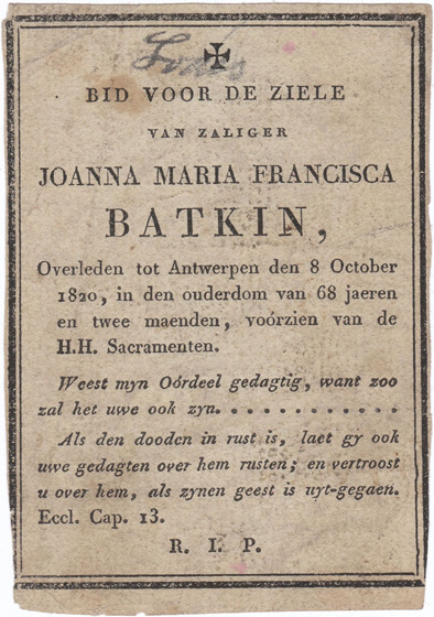 Joanna Maria Francisca Batkin