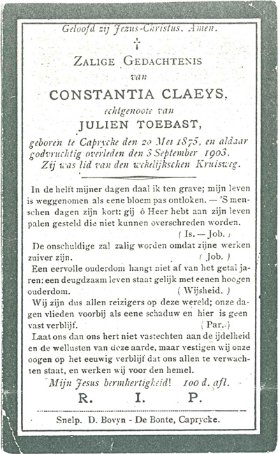 Constantia Claeys