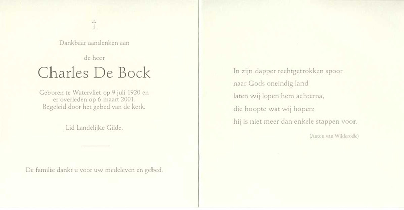 Charles De Bock
