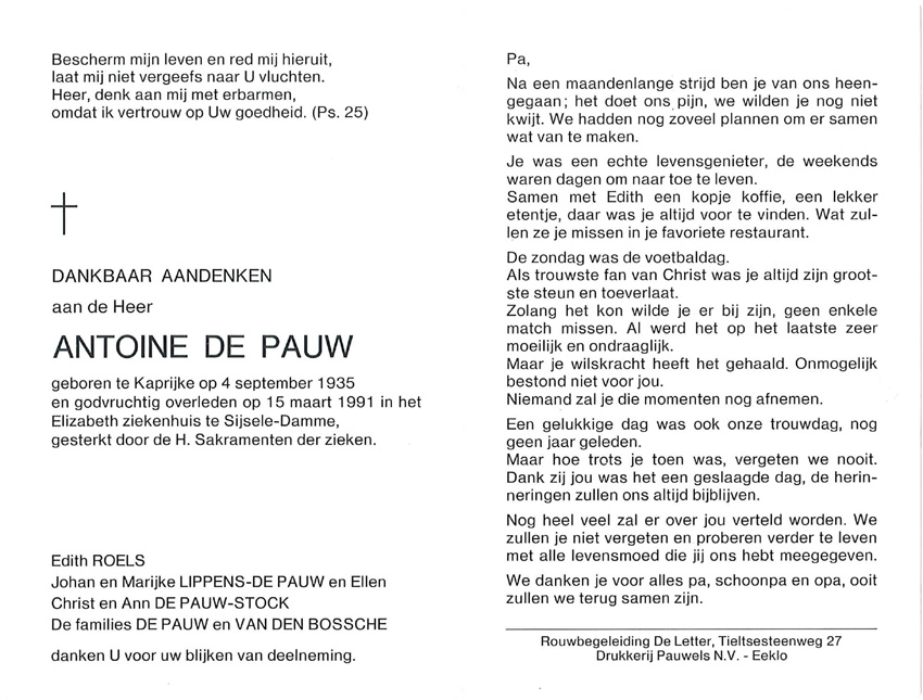 Antoine De Pauw