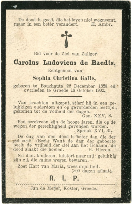 Carolus Ludovicus de Baedts