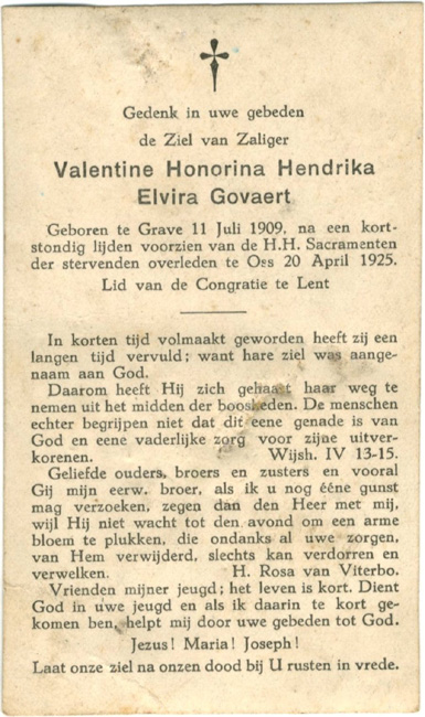 Valentine Honorina Hendrika Elvira Govaert