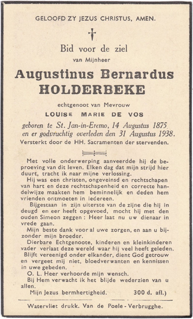 Augustinus Bernardus Holderbeke