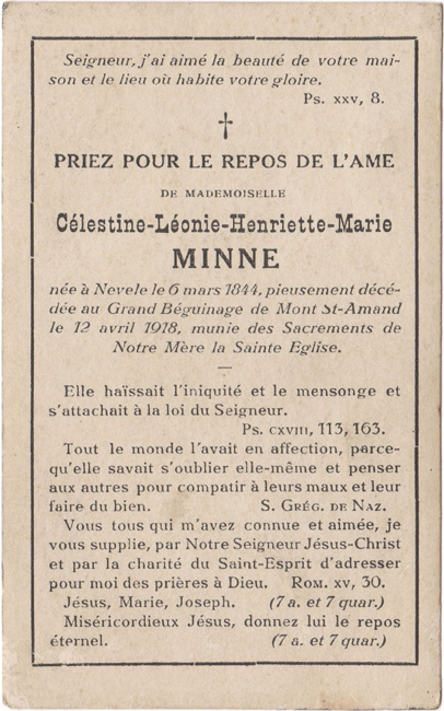 Celestine Leonie Henriette Marie Minne