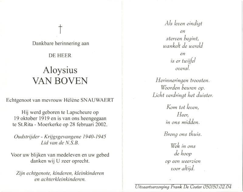 Aloysius Van Boven