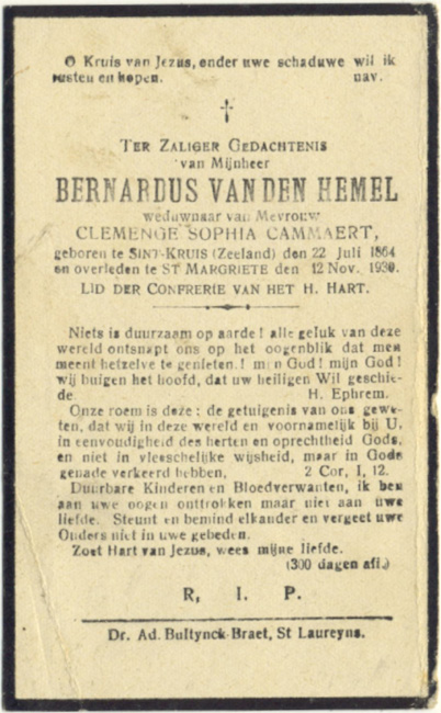 Bernardus Van Den Hemel