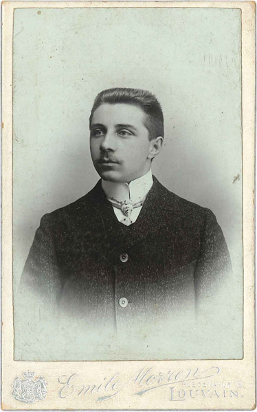 Hector Schelstraete, student in Leuven in 1905