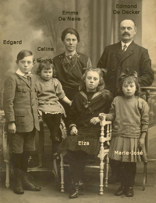 Emma De Neve, Edmond De Decker en kinderen