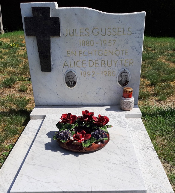 Het graf van Jules Gijssels en Alice De Ruyter