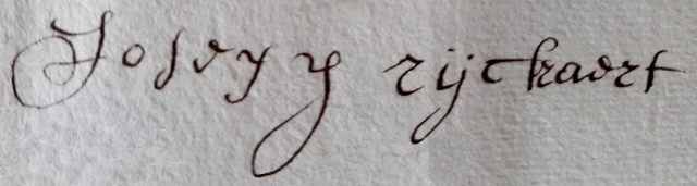 Handtekening van Josephus