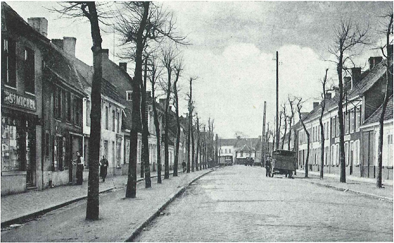 De Stationsstraat tussen de beide wereldoorlogen.