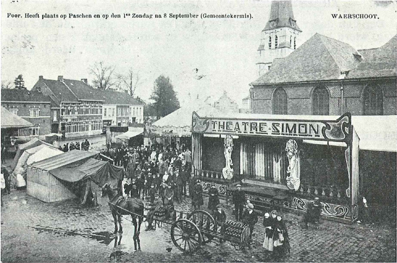 De paasfoor te Waarschoot in 1912.