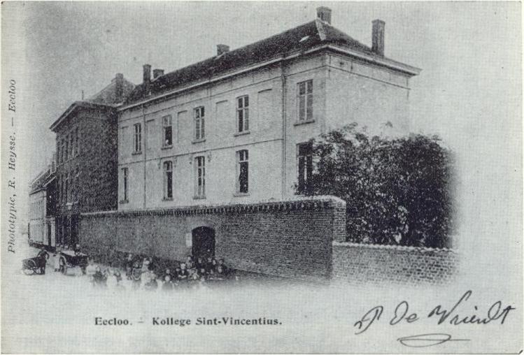 Het Sint-Vincentiuscollege, Zuidmoerstraat, circa 1900