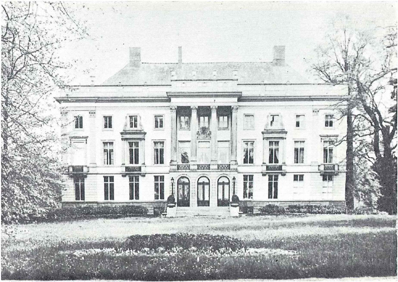 Het kasteel te Bellem (nu: Mariahove) in 1913