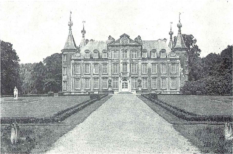 Het kasteel te Poeke in 1957
