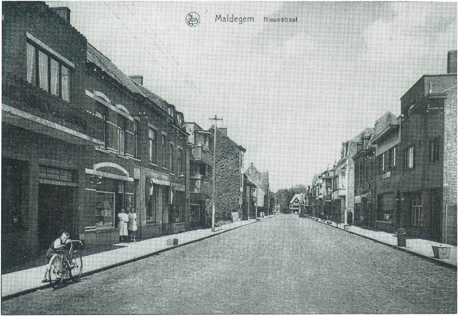 De Nieuwstraat te Maldegem in de jaren '30