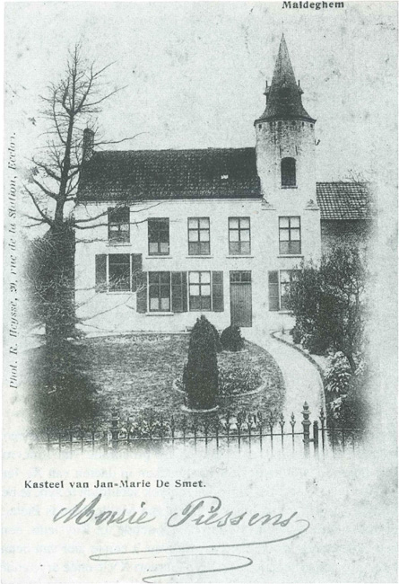 Het kasteeltje van Jan-Marie De Smet in 1900