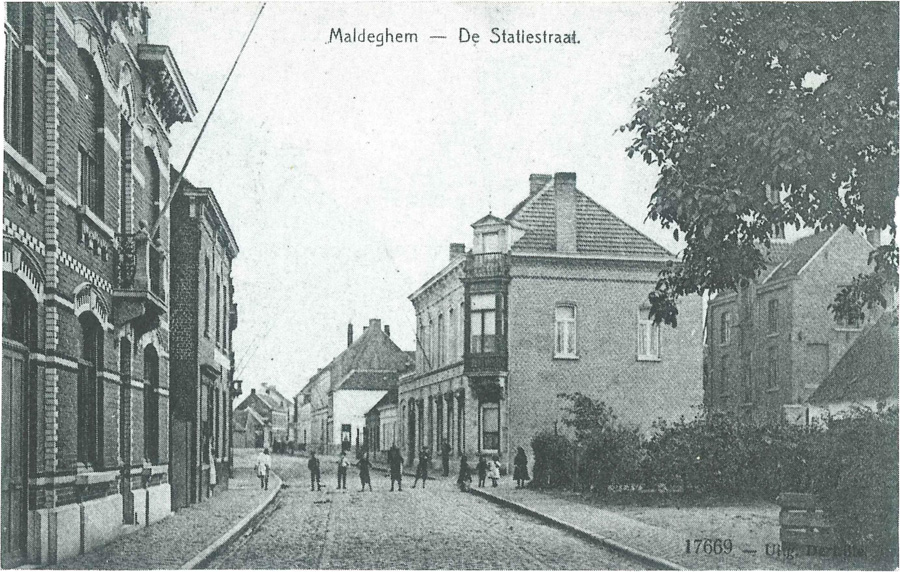 De Stationstraat in 1910