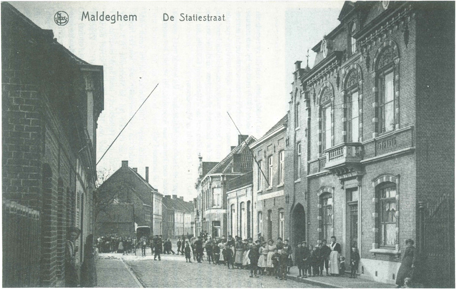 De Stationsstraat in 1910