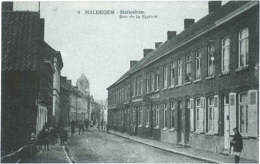 De Stationsstraat in 1922