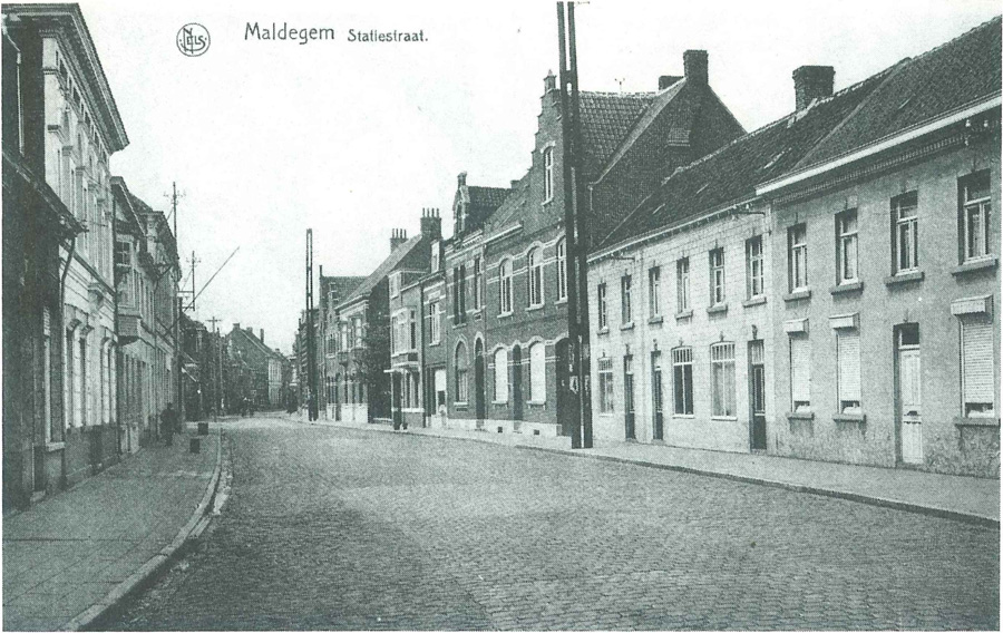 De Stationsstraat in 1938
