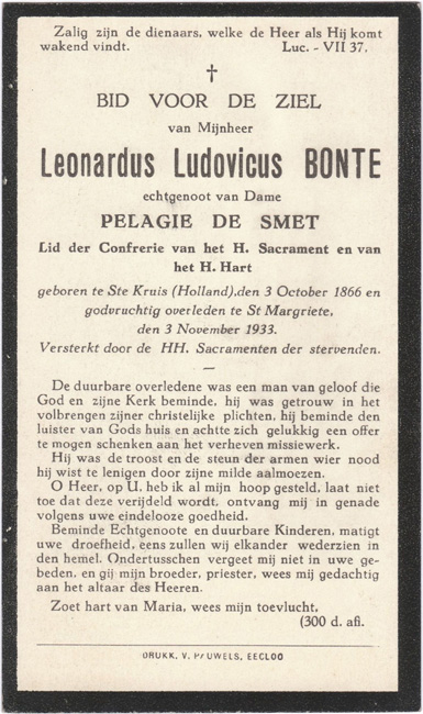 Leonardus Ludovicus Bonte