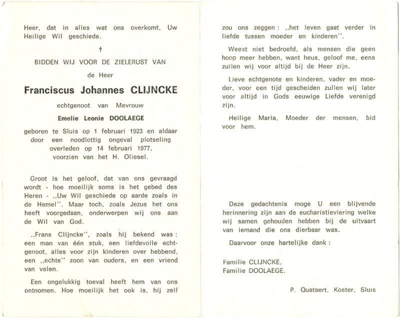 Franciscus Johannes Clijncke