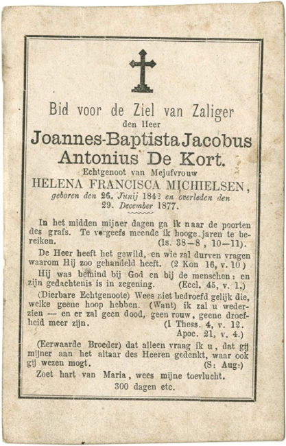 Joannes-Baptista Jacobus De Kort