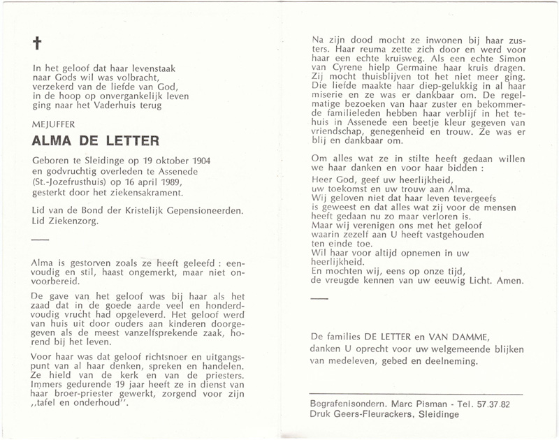 Alma De Letter