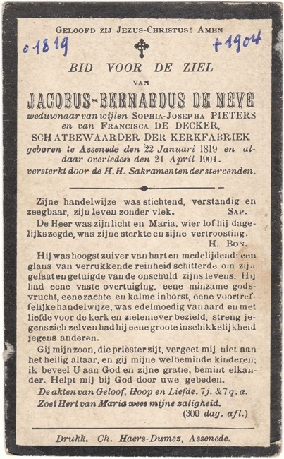 Jacobus-Bernardus De Neve