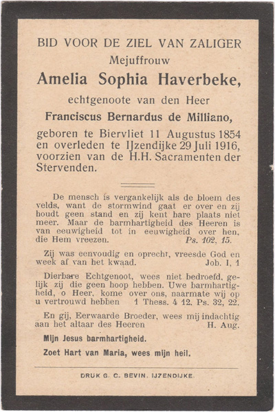 Amelia Sophia Haverbeke