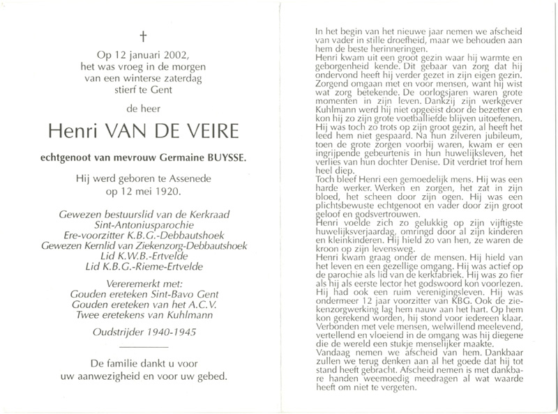 Henri Van De Veire