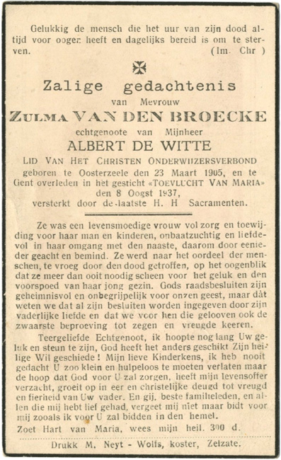 Zulma Van Den Broecke