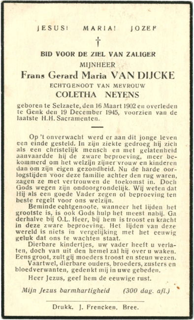 Frans Gerard Maria Van Dijcke