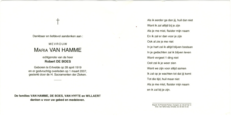 Maria Van Hamme