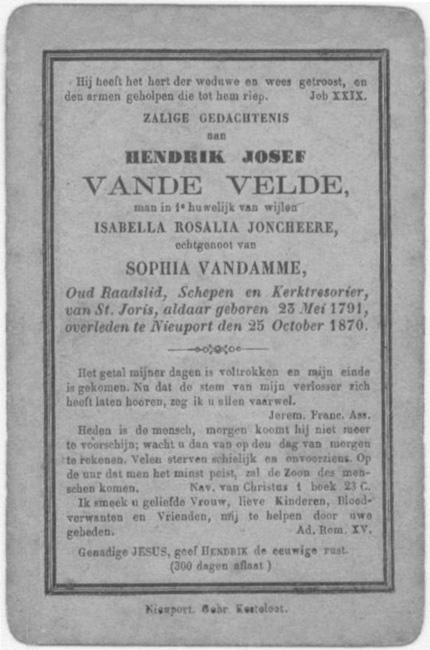 Hendrik Josef Vande Velde