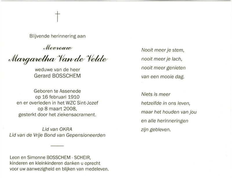 Margaretha Van de Velde