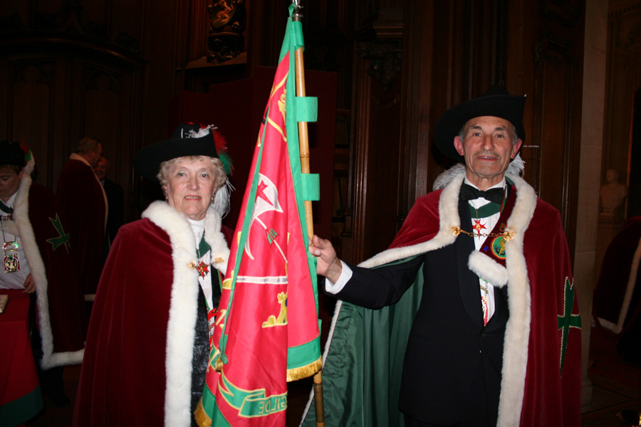 Mrs Simonne Byl and her husband Mr. Pierre Van Keerbergen.