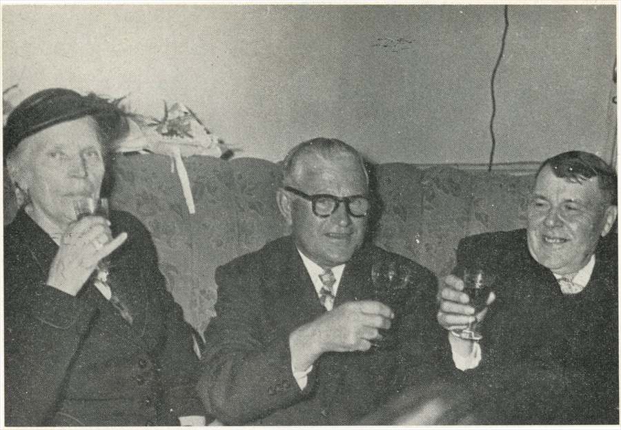 Clemence De Pauw en Seraphinus op hun gouden bruiloft in 1957