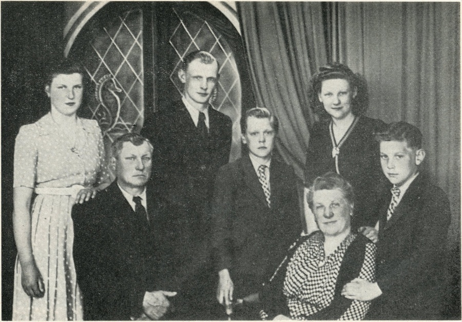 Petrus Bauwens, zijn echtgenote en hun 5 kinderen