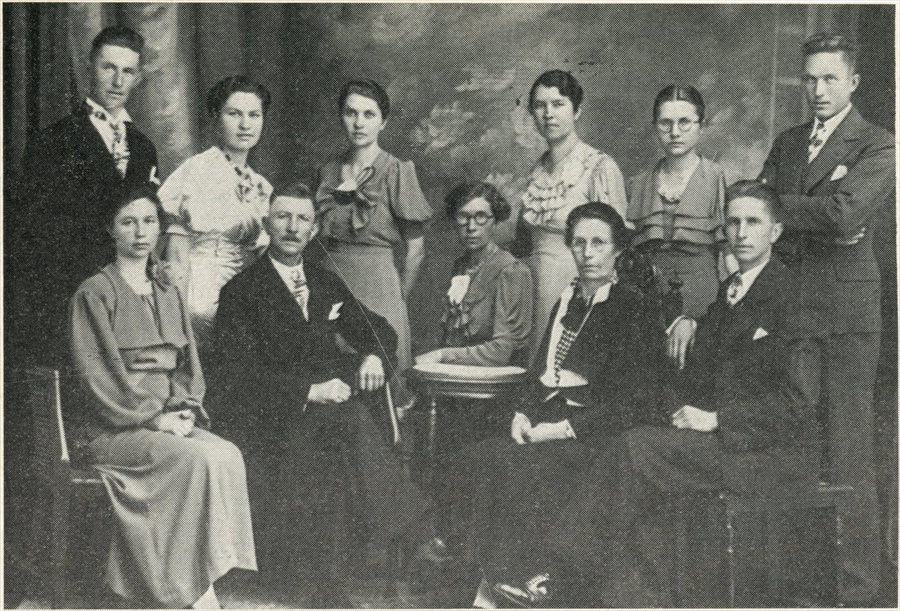 De familie Bernard Bauwens-Bert in 1936