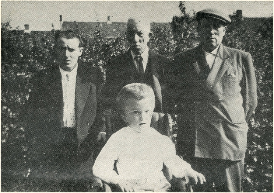 Georges, onkel Henri, Edgard en Geeraard