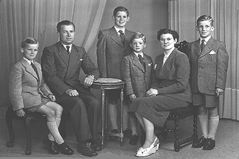 Het gezin van Gerard Doens en Irène Buysse
