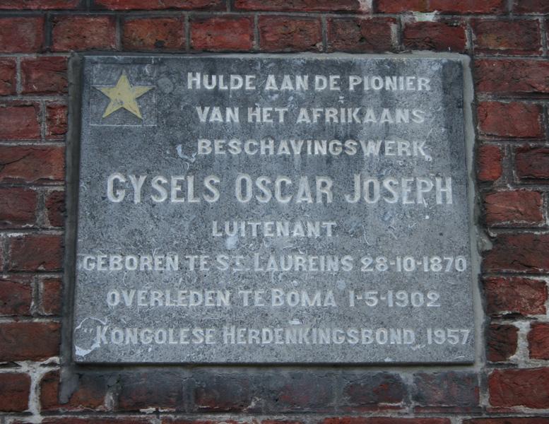 Herdenking aan Oscar Gysels