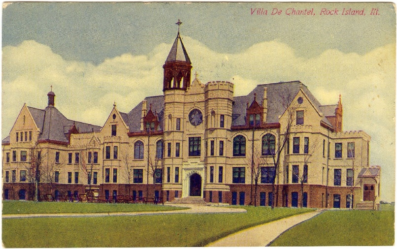 Postkaart van Villa-de-Chantal, Rock Island, Illinois