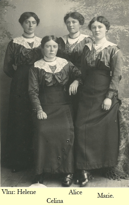 Celine Ryckaert, Marie Ryckaert, Helene Ryckaert en Alice Ryckaert