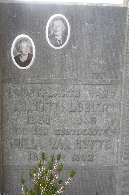 The tomb of Julia Van Hyfte and August Logier