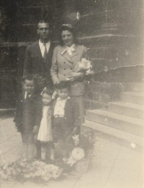 Louise Haidon et Henri Lodigeois, photo de mariage du 31/8/1946