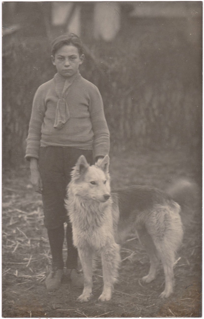Jongen met hond